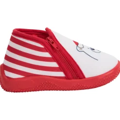 Chaussons bottillons rayés ours de Noël pour bébé