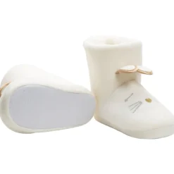 Chaussons forme bottes doublés sherpa tête de lapin