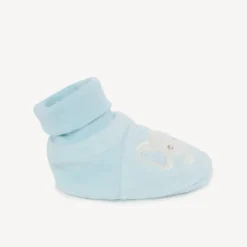 Chaussons éléphant en velours pour bébé garçon