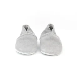 Chaussons souples 0-3M en suède Babysoft sky