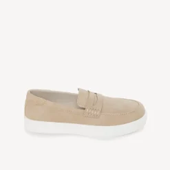 Chaussures bateau effet nubuck pour garçon