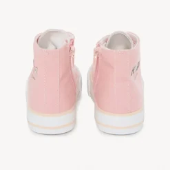 Chaussures en toile montante à zip et lacets fantaisie pour fille