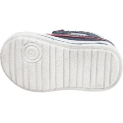 Chaussures forme bateau aspect cuir à scratchs