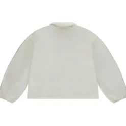 Chemise courte à manches longues bouffantes pour fille