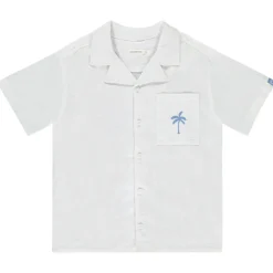 Chemise manches courtes avec palmier fantaisie pour garçon
