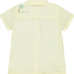 Chemise manches courtes à broderies 3D pour bébé garçon