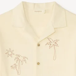 Chemise manches courtes brodée pour garçon