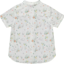 Chemise manches courtes col mao imprimé jungle pour bébé garçon