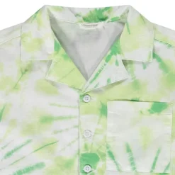 Chemise manches courtes effet tie and dye pour garçon