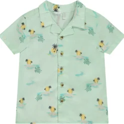 Chemise manches courtes imprimé îles pour bébé garçon