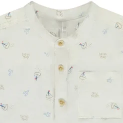 Chemise manches courtes imprimé voiliers pour bébé garçon