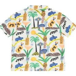 Chemise manches courtes imprimé fantaisie pour garçon