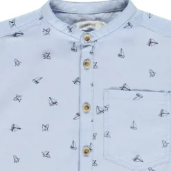 Chemise manches courtes imprimé voiliers pour garçon