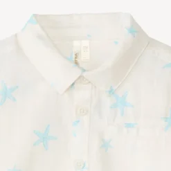Chemise manches courtes motif étoiles de mer pour bébé garçon