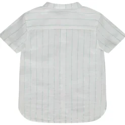 Chemise manches courtes rayée à col mao pour bébé garçon