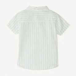 Chemise manches courtes à rayures pour bébé garçon