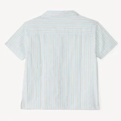 Chemise manches courtes à rayures pour garçon