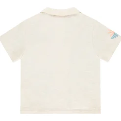 Chemise manches courtes uni avec broderie pour garçon
