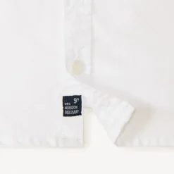 Chemise à manches courtes unie en popeline pour garçon