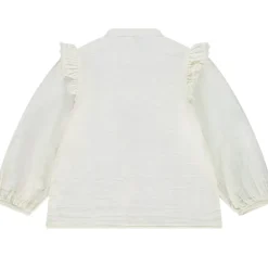 Chemise manches longues bouffante en tetra pour fille
