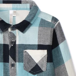 Chemise manches longues à carreaux pour bébé garçon