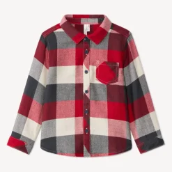 Chemise manches longues à carreaux pour bébé garçon