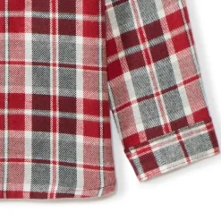 Chemise manches longues à carreaux et capuche pour bébé garçon