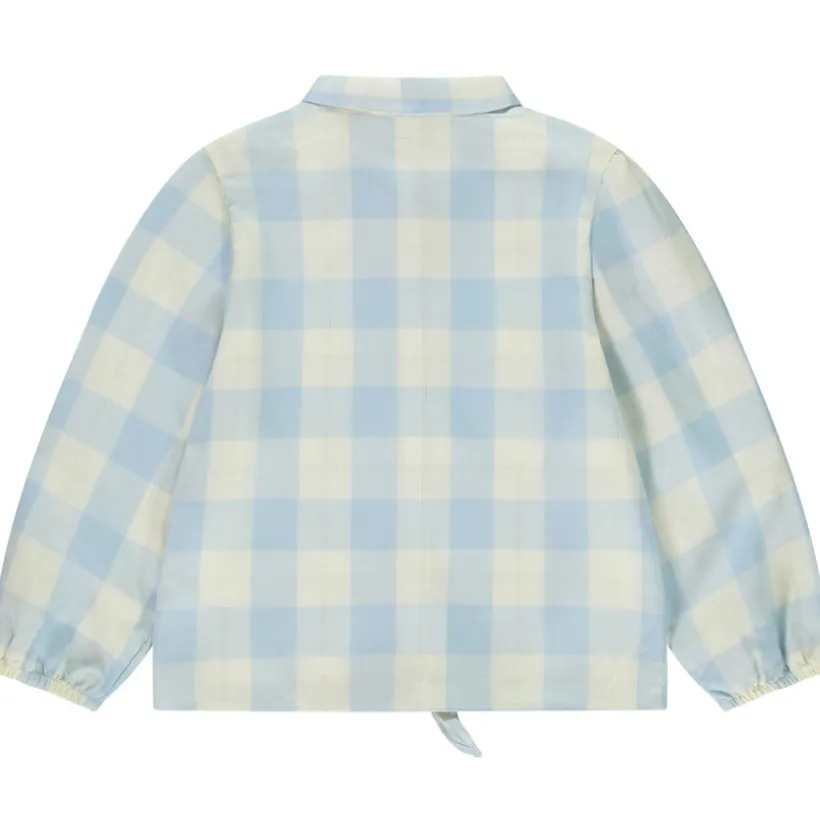 Chemise manches longues à carreaux à nouer pour fille