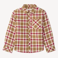 Chemise manches longues à carreaux pour garçon