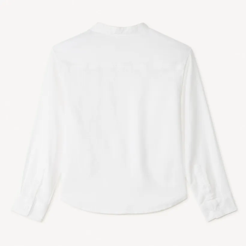 Chemise manches longues à col mao pour garçon