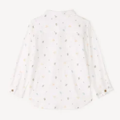 Chemise à manches longues en toile imprimée cactus pour bébé garçon