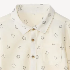 Chemise manches longues imprimé animaux pour bébé garçon