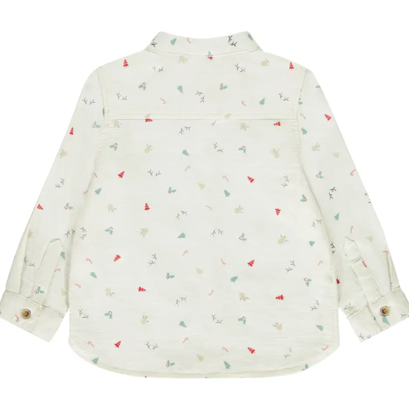 Chemise manches longues imprimé Noël pour bébé garçon