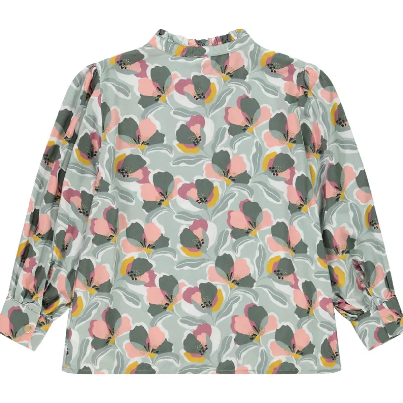 Chemise manches longues imprimé fantaisie pour fille