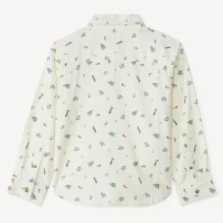 Chemise manches longues imprimé Noël pour garçon