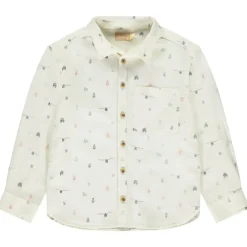 Chemise manches longues imprimé Noël pour garçon