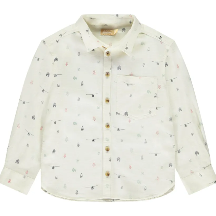Chemise manches longues imprimé Noël pour garçon