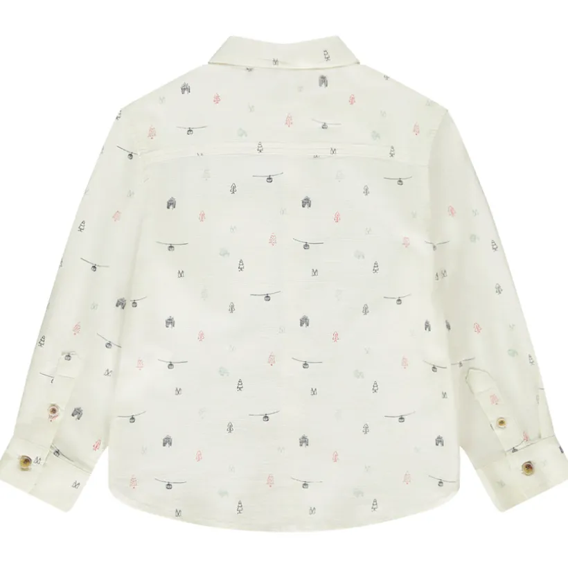 Chemise manches longues imprimé Noël pour garçon
