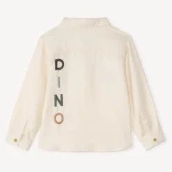 Chemise manches longues motifs dinos pour bébé garçon