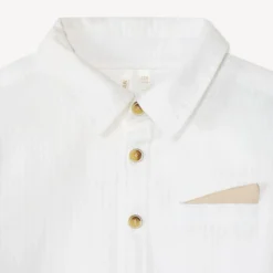 Chemise manches longues + nœud papillon pour bébé garçon