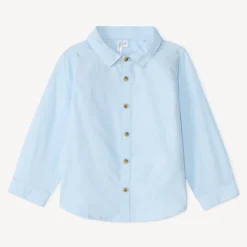 Chemise manches longues unie pour bébé garçon