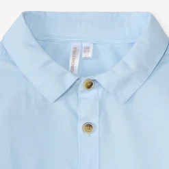 Chemise manches longues unie pour bébé garçon