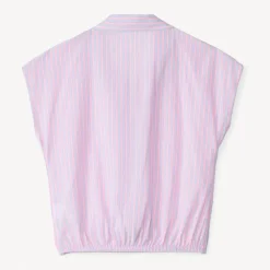 Chemise rayée à nouer pour fille