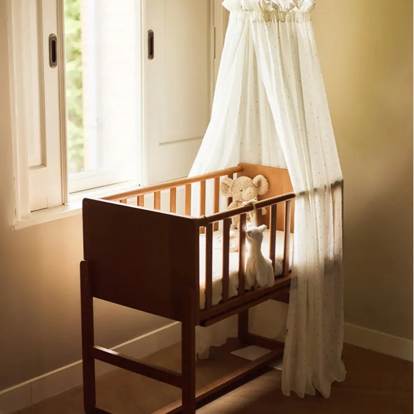 Ciel de lit - 155 cm - Cosy Check - Sable