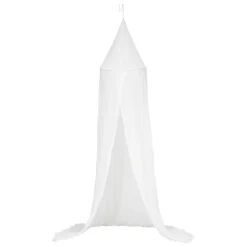 Ciel de lit en gaze de coton Blanc