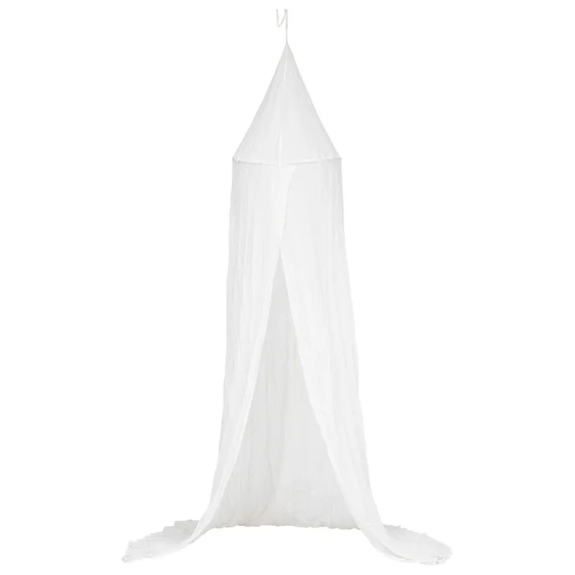 Ciel de lit en gaze de coton Blanc