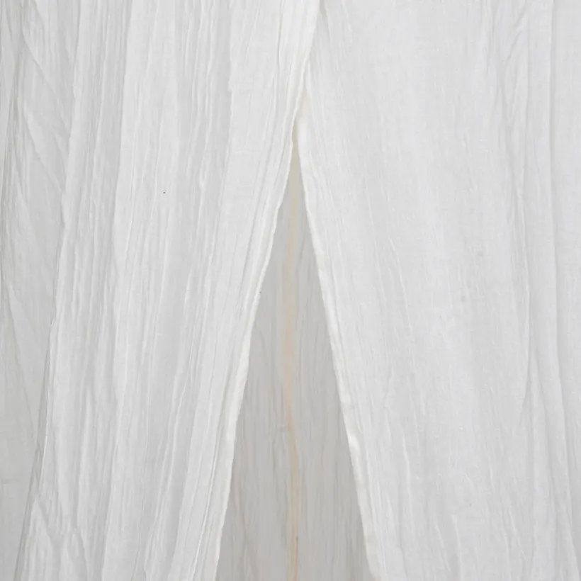 Ciel de lit en gaze de coton Blanc