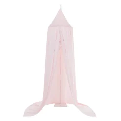 Ciel de lit en gaze de coton - Rose