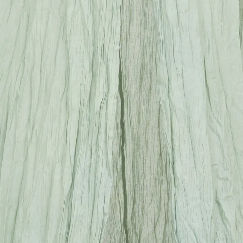 Ciel de lit en gaze de coton Vert