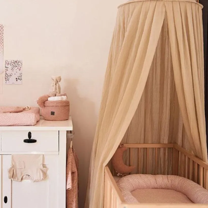 Ciel de lit et moustiquaire vintage 245 cm Nougat